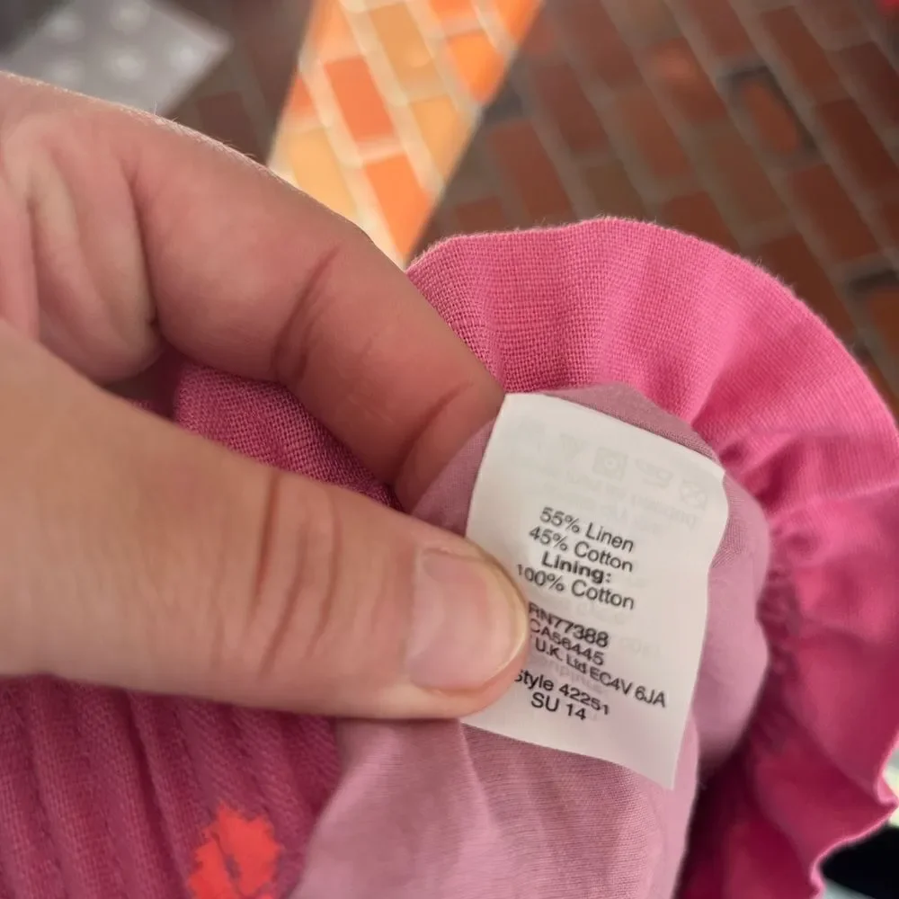 J Crew Neon Cotton Linen Skirt NWT - Picture 5 of 8